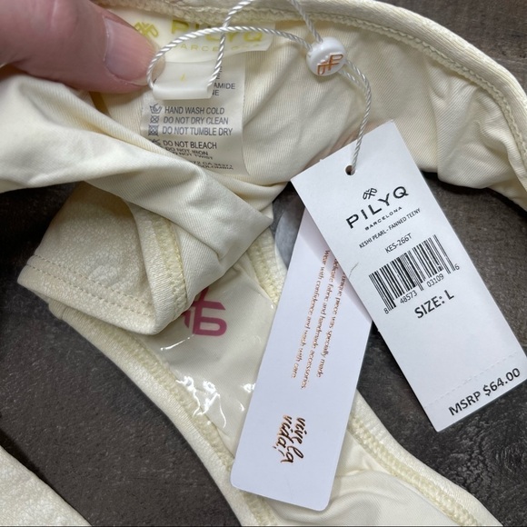 NWT Pilyq Keshi Pearl-Fanned Tenny size Large - Picture 10 of 12